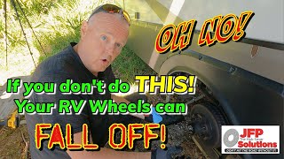 How to REPACK HUB BEARINGS on DEXTER RV Axles and Install HUB SAVERS so your wheels DONT FALL OFF [upl. by Hanover]