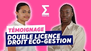 Témoignage  La double Licence Droit éco gestion [upl. by Llenyr]