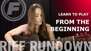 Learn to play quotFrom the Beginningquot by Emerson Lake amp Palmer [upl. by Ilamad]