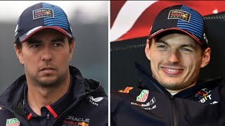 Sergio Perez points finger of blame at Max Verstappen after contract question [upl. by Aida217]