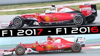 Formula 1 F1 2017 Sound  Ferrari SF70H vs SF16H  F1 Test 2017 Spain [upl. by Attekal802]