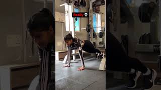 Girls cant do Pushups subscribe youtube gym workout girls pushup challenge like share fyp [upl. by Nnazus205]