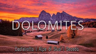 Epic DOLOMITES  Castelrotto Alpe di Siusi amp Seceda  Italy Travel Vlog [upl. by Gosser758]