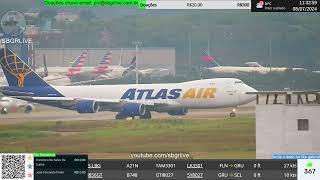 SBGR LIVE 4K  Aeroporto Internacional de Guarulhos AO VIVO  GRU Airport [upl. by Graf]