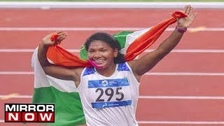 Sprinter Swapna Barman Gets Emotional While Speaking About Her Historic Win At Asian Games 2018 [upl. by Calendre440]