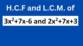 HCF and LCM of 3x27x6 and 2x27x3 [upl. by Danais]