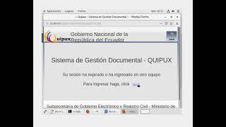 Error Login Quipux SOLUCIONADO [upl. by Nosredna924]