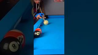 Double kiss shot✅🎱billiards 8ballpool trickshot [upl. by Nedaj]