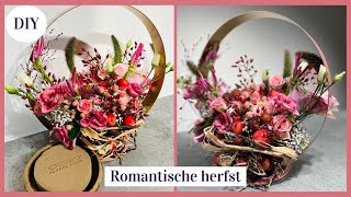 Romantisch herfstbloemstuk met OASIS® BIOLIT® BIO SCHAAL Carlein Tukkers Cursus Bloemschikken 248 [upl. by Anitsuga]