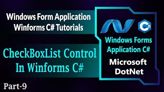 09  CheckBoxList Control In Winforms C  CheckBoxList In Windows Forms Application HindiUrdu [upl. by Adnamma181]