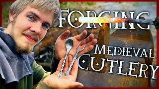 How to Forge Medieval Cutlery [upl. by Ollayos234]