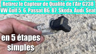 Retirez le capteur de qualité de lair G238 Volkswagen Golf 5 6 Passat B6 B7 Skoda Audi Seat [upl. by Launam932]