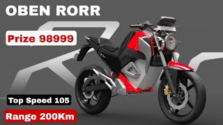 Oben Rorr electric bike review  Price99000 Booking Delivery Charging Features [upl. by Ahsaetal]