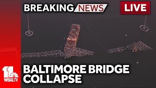 LIVE COVERAGE Baltimore bridge collapses [upl. by Anirt]