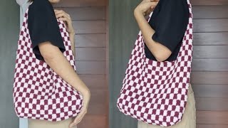 Crochet Checkered Bag ထိုးနည်း [upl. by Anuaf]