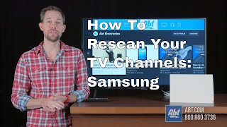 How To Rescan Channels On A Samsung TV [upl. by Power]