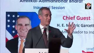 US Ambassador Eric Garcetti Commends Indian Navys Global Contributions [upl. by Sedberry]