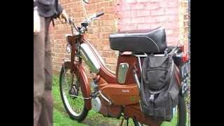 How to start and shut down a Mobylette moped [upl. by Merceer]