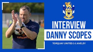 PostMatch Reaction Danny Scopes  Torquay United 11 Aveley [upl. by Chem]