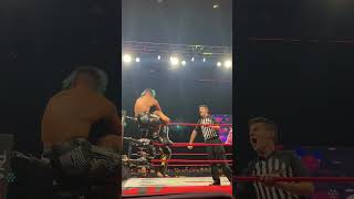 Zachary Wentz gives Speedball Mike Bailey UFO cutter off of top rope tna victoryroad [upl. by Marba]