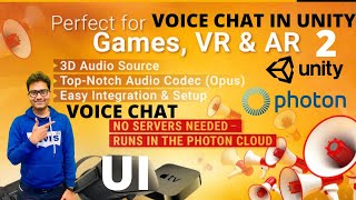 Multiplayer Voice Chat In Unity Using Photon Unity Network Voice Pun2 Voice UI  Nested Mango [upl. by Oicatsana803]