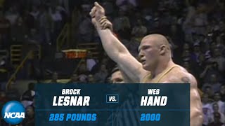 WWE star Brock Lesnars 2OT NCAA title win in 2000 [upl. by Yniar]