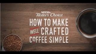 How to Make Instant Coffee With NESCAFÉ Taster’s Choice [upl. by Garratt131]