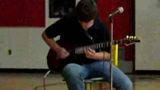 Through the Fire and the Flames TALENT SHOW Guitar Cover by Kurtis McPherson [upl. by Dihahs]