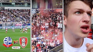 AWAY FANS SING quotTHOGDEN WHATS THE SCOREquot at Bolton vs Rotherham [upl. by Urbanus]