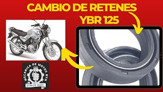 Cambio de retenes de la suspensión Yamaha YBR 125 [upl. by Nitniuq]