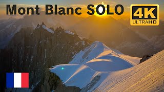 Mont Blanc 4809m SOLO climb via Trois Monts route [upl. by Acinna]