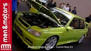 Modified Peugeot 206 CC  Custom Body Kit [upl. by Kacerek]