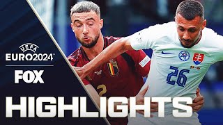 Belgium vs Slovakia Highlights  UEFA Euro 2024 [upl. by Sadoff]