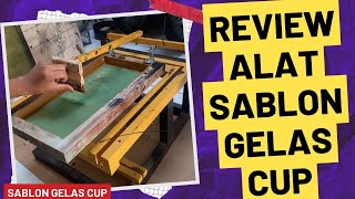 RINGKAS  Alat Sablon Gelas Cup [upl. by Nwahsal91]