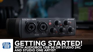 Getting Started with the AudioBox USB96 or Studio 24c and Studio One Artist [upl. by Caitlin]