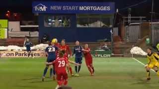 Wabara goal  Oldham 32 Liverpool  The FA Cup 4th Round 2013 [upl. by Dlareme151]