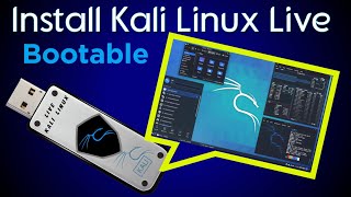 Kali Linux USB Live Boot with Persistence  how to install kali Linux IOS in USB Pendrive [upl. by Inatsed]