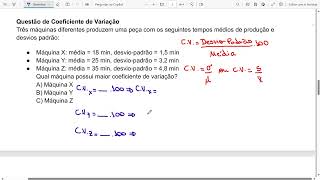 Coeficiente de Variação Resolva Exercícios de Forma Simples e Rápida [upl. by Erena]