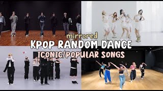 MIRRORED KPOP RANDOM DANCE  iconicpopular songs [upl. by Fifi]