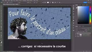 Comment réaliser un texte courbe sur Photoshop [upl. by Frydman656]