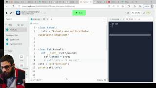 Class Inheritance and super function in python Intro to OOP Python intermediate part 5 [upl. by Aekim]