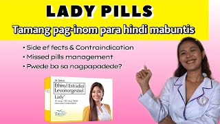 LADY PILLS TAMANG PAGINOM Pwede ba sa breastfeeding  Lady pills Side effects Tagalog [upl. by Sauer455]