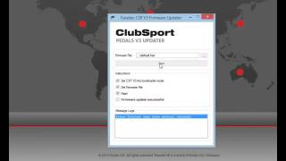 Fanatec ClubSport Pedals Firmware Update [upl. by Enimzaj]