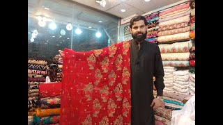 Unstitched Fancy Chiffon Suits Prices Rawalpindi Pakistan  Ashiana Centre  Cloth market Rawalpindi [upl. by Stanwood]