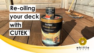 Reoiling your deck with CUTEK [upl. by Stempson]