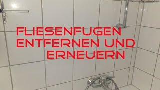 Fugen entfernen und erneuern Mit dem BOSCH GWS 10876 VEC [upl. by Kimmi]