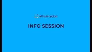 Altman Solon Info Session [upl. by Poland]