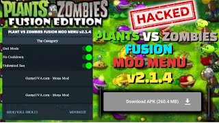 Plants vs Zombies Fusion Edition Mod Apk v214 Unlimited Suns Unlocked All Levels [upl. by Aneehc]