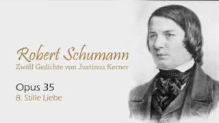 Schumann op 35 no 8 Stille Liebe [upl. by Anaeirb64]