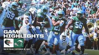 Game Highlights Tulane 35 UAB 23 Football September 30 2023 [upl. by Aynom644]